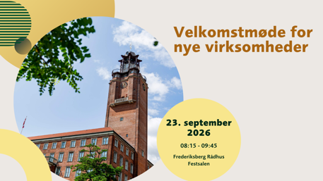 Velkomstmøde 23. september